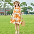 thumbnail image 5 of FAHXNVB Girls Cami Dress Cute Graphic Print Sleeveless A-Line Swing Casual Dresses Summer Fashion Beach Dress 4-15 Years, 5 of 7