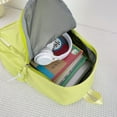 thumbnail image 2 of MesaSe Sac à Dos Mode Simple Sac d'École Sac à Livres Multi-Poches Mignon pour Fille (Blanc), 2 of 10