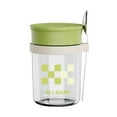thumbnail image 1 of Cup With Lid And Spoon 350ml PP Plastic Container For Restaurant Kitchen Food Storage Durable Reusable Meal Prep Dish, 1 of 6