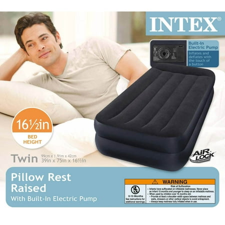 Intex 22 Raised Queen Air Mattress With Built In Pump Twin Size Air Mattress Walmart Canada