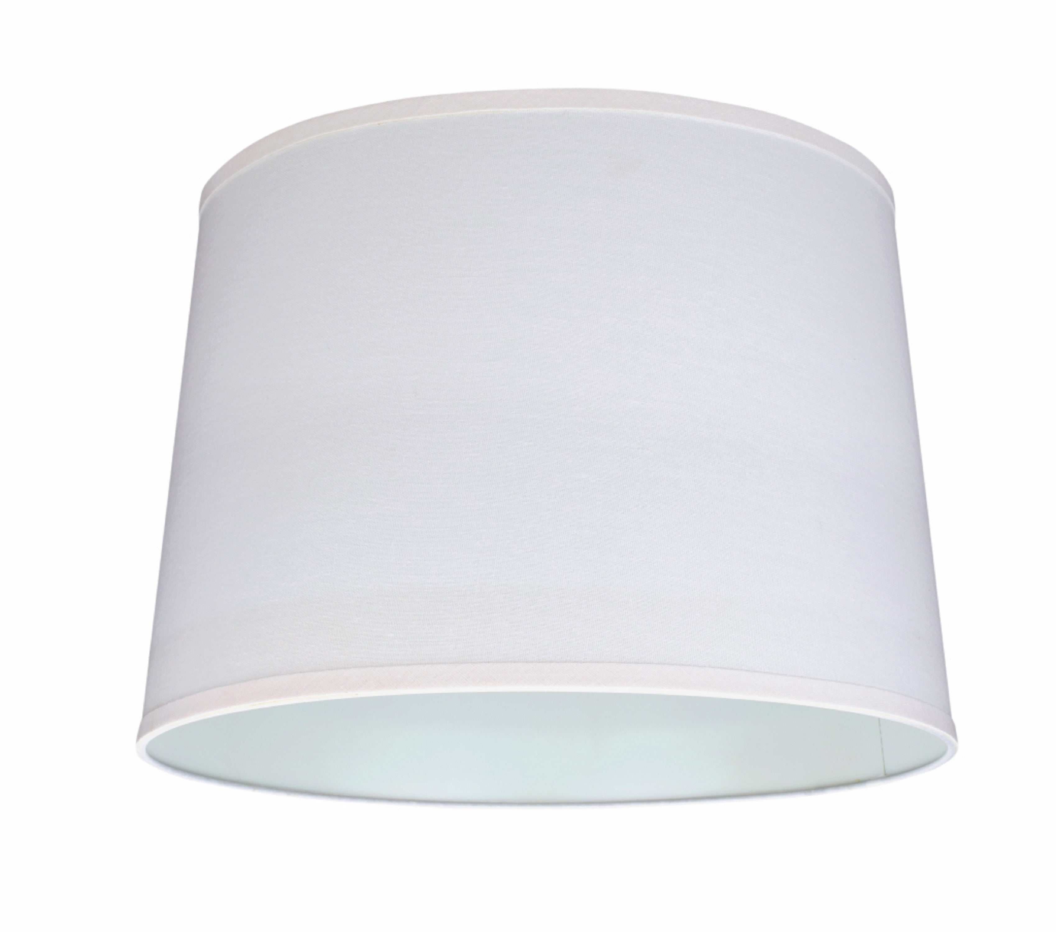 Aspen Creative 32326 Transitional Hardback Empire Shaped Spider Contruction Lamp Shade in White, 17" wide (15" x 17" x 12")