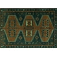 thumbnail image 1 of Ahgly Company Machine Washable Indoor Rectangle Persian Turquoise Blue Traditional Area Rugs, 5' x 8', 1 of 4