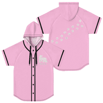 Russ Wild Baseball Jersey Women Men Hooded Short Sleeve Shirt Casual Trendy T-shirt