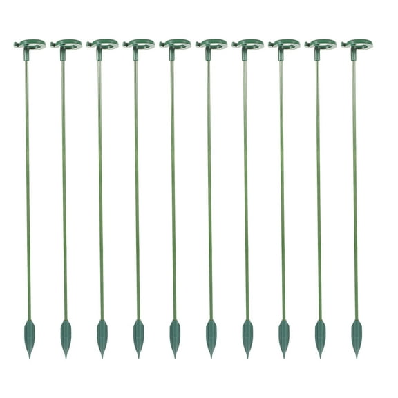 12pcs Flower Plant Stakes Garden Plant Support Stakes Garden Orchid Support Hydrangea Flower Support Rack Potted Plant Support Rod (Short)