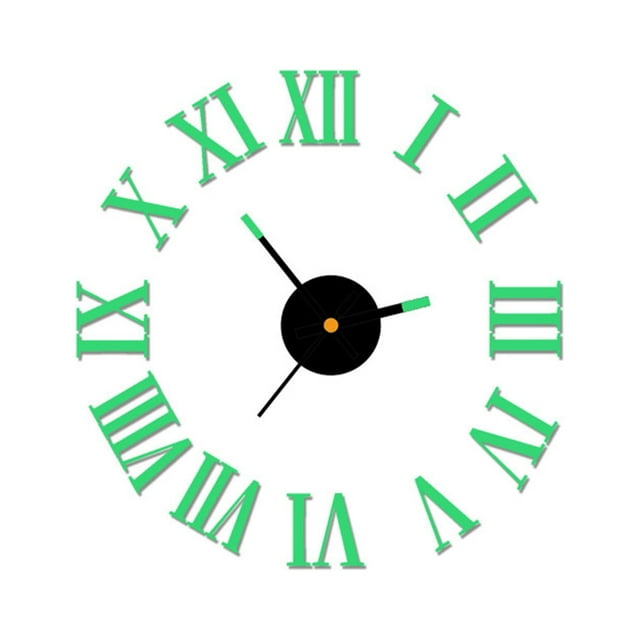 CEHVOM DIY Luminous Stereo Digital Wall Clock Creative Wall Sticker Clock Living Room Decoration Clock Clearance