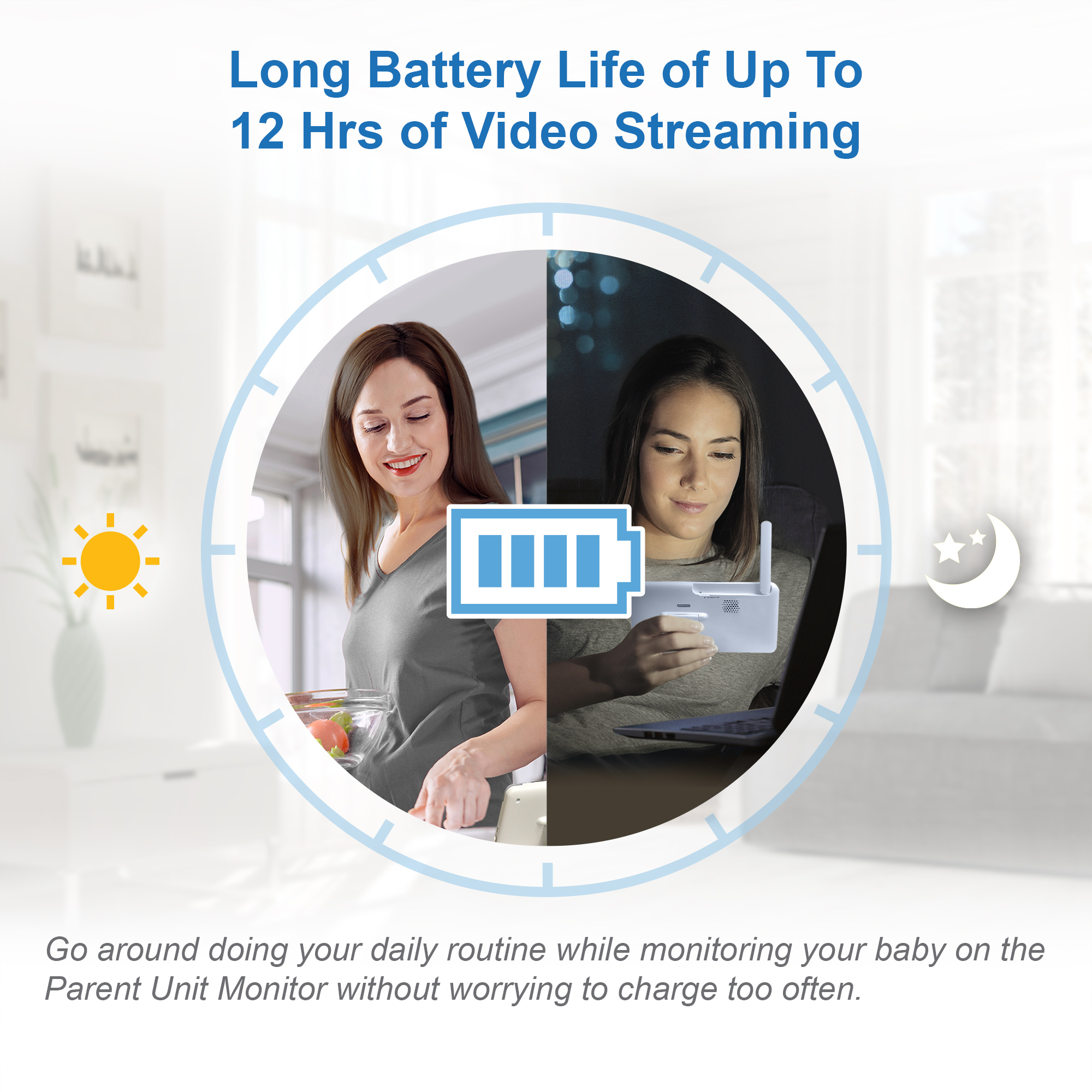 VTech RM7866HD Smart WiFi Baby Monitor 1080p, 7" photo 8
