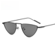 thumbnail image 5 of Gafas de sol de estilo europeo y americano con montura pequeña y forma de ojo de gato, con personalidad semicircular, a la moda, para mujer, 5 of 5