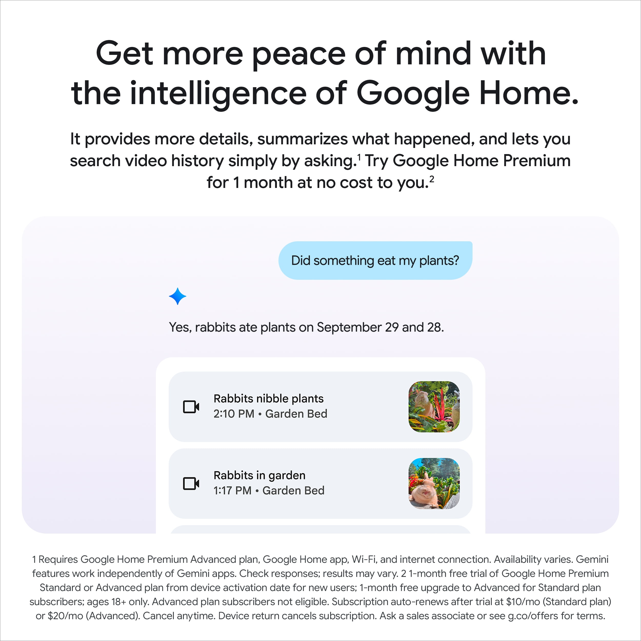 Google Nest Cam Outdoor (Wired, 2nd Gen) - 2K Video and Gemini - Snow
