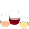thumbnail image 5 of LAV Stemless 12-Piece 20 oz Clear Wine Glasses Party Set for Red and White Wine Beverages, 5 of 7