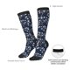 thumbnail image 4 of Fotbe Cherry Blossoms on Navy Background Calcetas Divertidas Estampadas para Hombre y Mujer, Calcetas de Algodón hasta la Rodilla para Caminar, Correr, Enfermería y Embarazo, 4 of 6