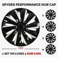 thumbnail image 4 of 15 Inch Wheel Hub Caps, Hubcap Wheel Cover 4Pcs Wheel Hub Cap  for R15 Tire, 4 of 7
