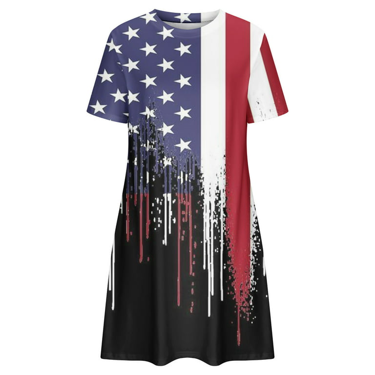 WQJNWEQ Clearance Independence Day Clothes Ladies Fashion Casual