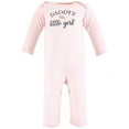 thumbnail image 4 of Hudson Baby Infant Girl Cotton Coveralls, Girl Daddy Pink Navy, 6-9 Months, 4 of 5