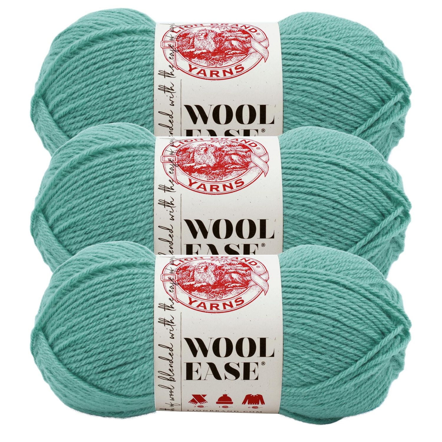 Fil Lion Brand Wool-Ease® Fil acrylique moyen/peigné n° 4, 85g/ 180m