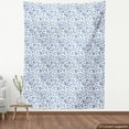 thumbnail image 3 of Ambesonne Watercolor Fabric by the Yard Upholstery, Long Branches Flowers, 10 Yards, Blue White and Ceil Blue, 3 of 4