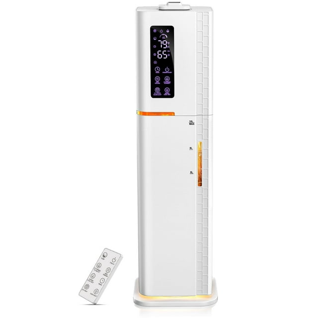 Humidificador let'me HQ-JS2325WE, 10 L, vapor frío/caliente, 500 ml/h