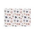 thumbnail image 7 of DouZhe Polyester Placemats Set of 4, Cute Doodle Style Hearts Pattern Heat Resistant Place Mats for Dining Table, 12" x 18", 7 of 7