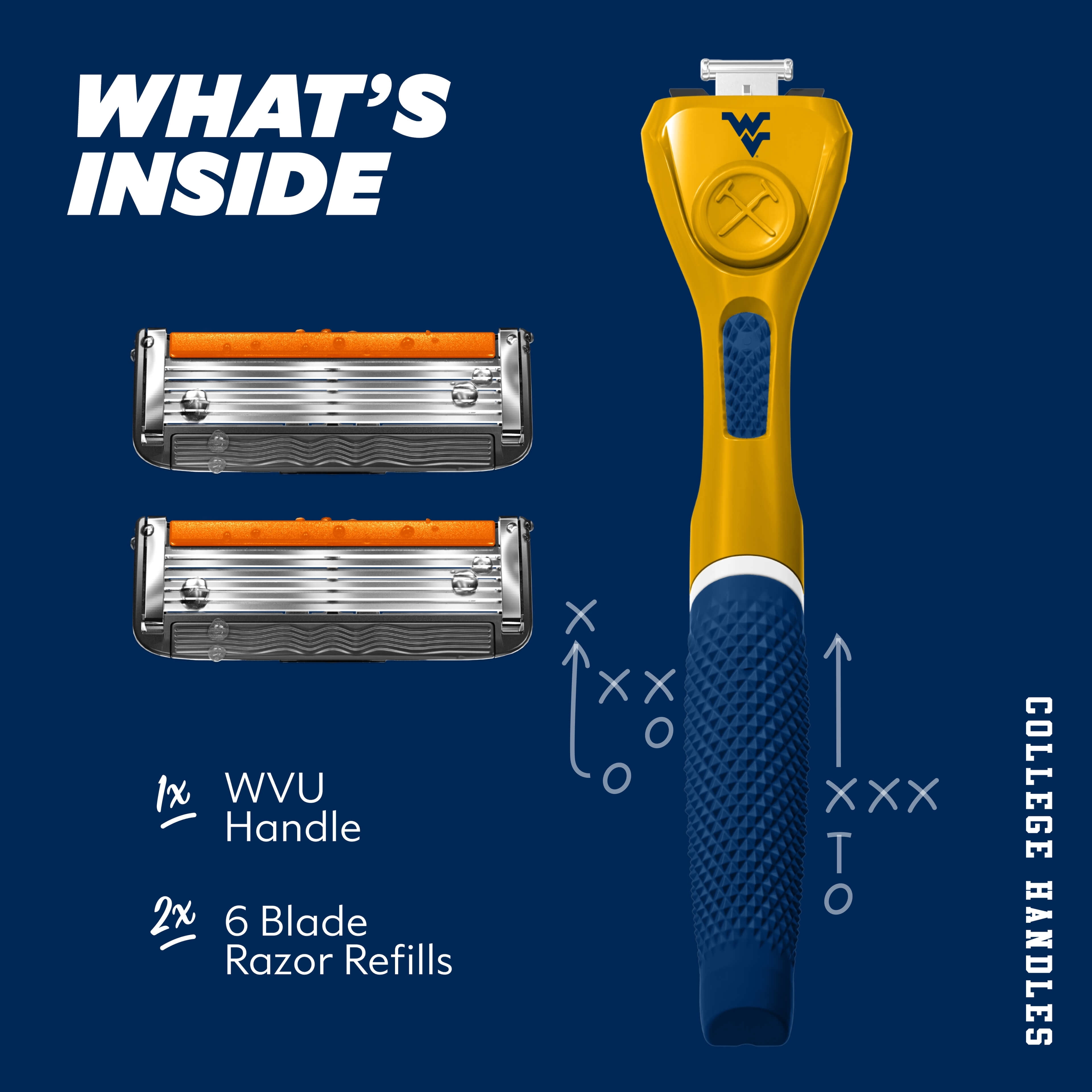 Dollar Shave Club West Virginia 6-Blade Razor Starter Set