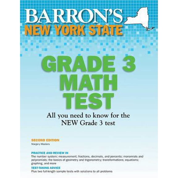 Pre-Owned Barron's Test Prep NY: New York State Grade 3 Math Test (Paperback)