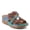 BLUE MULTI, variant on L’Artiste Brash Hand-Painted Leather Floral Sandal