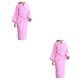 thumbnail image 4 of Minnieouse de noche Traje de casa Cinturón Albornoz Verano Algodón Con capucha Suavidad atractiva Ropa de dormir sexy Manga larga Lavable Rosa METRO (50-168 CM) 2Conjunto, 4 of 6