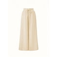 thumbnail image 4 of Pants for Women Casual Elastic Waist Wide Leg Pants with Pockets  M, 4 of 7