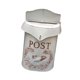 thumbnail image 5 of Buzón de pared Macarena estilo shabby chic hierro resistente a la intemperie beige, 5 of 8
