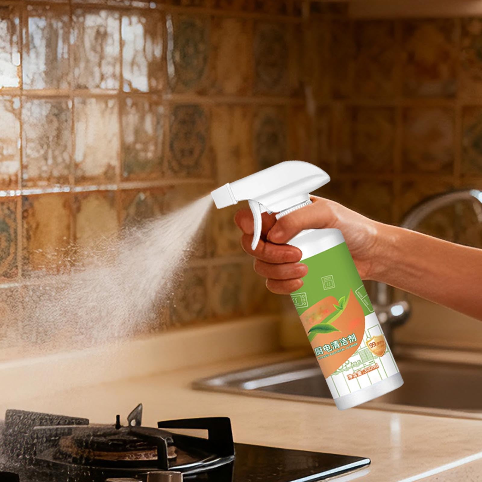 Fly Cleanse Natural Enzyme Formula To Household Appliances, Fly Cleaner All-Purpose Household Cleaners, Kitchen Appliance Cleaner, For Hold, Oven, Stove, Range Hood, Easy Cleaning Household