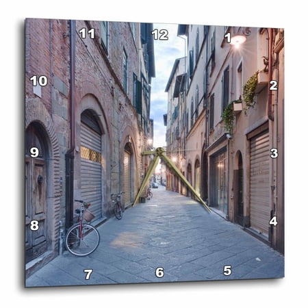 3drose, Europe, Italy, Tuscany, Lucca, Street - Eu16 Rti0133 - Rob Tilley, 10x10 Wall Clock