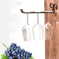 thumbnail image 5 of Metal Wall Mounted Wine Glass Rack Goblet Cup Stemware Bar Holder Shelf Hanger Or Wine Bottle Storage Rack High Shelf Storage, 5 of 5