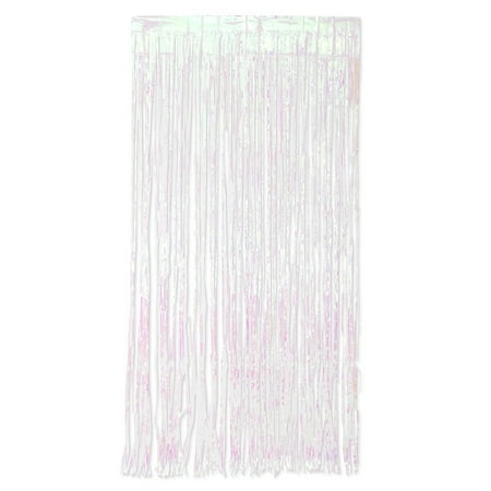 Weddingstar Metallic Foil Fringe Curtain Photo Backdrop - Iridescent