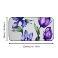 thumbnail image 5 of ONETECH Tulip Flower Dorm Square Felt Floor Mat for Home Entrance Outside Entry - Anti-Slip Recycled Rubber Backing - UV and Stain Resistant - All Seasons Use - 50x100cm/50x120cm 19.68*39.37 in, 5 of 6