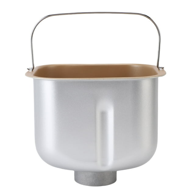 Bread Machine Baking Bucket, Easy Cleaning High Strength Stainless Steel Bread Machine Inner Pot for Commercial Bakeries
