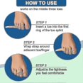 thumbnail image 4 of Bandages Broken Toe Splints Pads To Correct Hammer Toes, Broken Toes Crooked Toes And Overlapping Toes G, 4 of 5