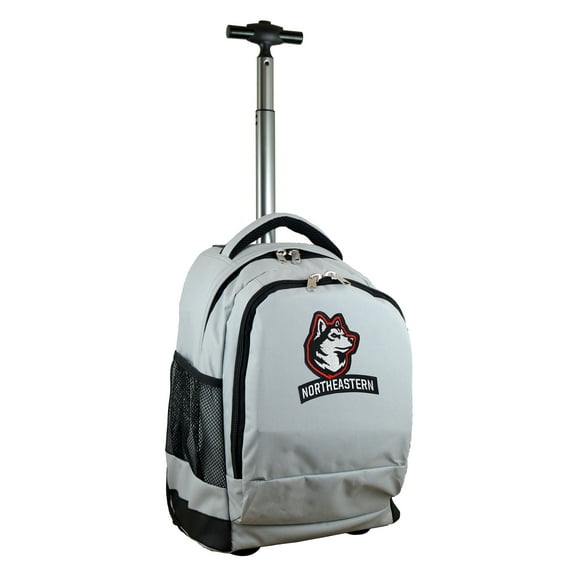 Gray Northeastern Huskies 19'' Premium Wheeled Backpack