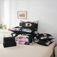 thumbnail image 4 of Erosebridal Monogrammed P Bed in a Bag Full size, Initial Letter Bed Set, Romantic Rose Reversible Comforter Sets, Microfiber Room Decor, 7 Pieces, 4 of 6