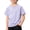 Purple, variant on Multi Solid Color Reflective Detail Kids Athletic T Shirt Lightweight Raglan Sleeve Top for Travel Beach Vacation & Group Team Uniform Looks White 100