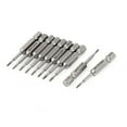 thumbnail image 1 of Puntas de destornillador Torx T6 de acero S2 1/4 de pulgada 10 piezas Unique Bargains, 1 of 1