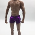 thumbnail image 2 of ones Cortos de material cuero Sintético Modelo a 1/6 para de Acción de Y Paquete Dorado de 2 CUTICAT Ropa de figura masculina, 2 of 8