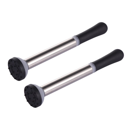 VERDANVERSE 2-Piece Stainless Steel Cocktail Muddler Set for Bartending and Kitchen Use Bar Tools
