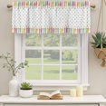 thumbnail image 3 of Valances for Windows, Decorative Rod Pocket Window Valance Curtains, Short Curtain Drapes for Kitchen/Bathroom/Living Room, 2 Panels, 42" W x 12" L, 3 of 8
