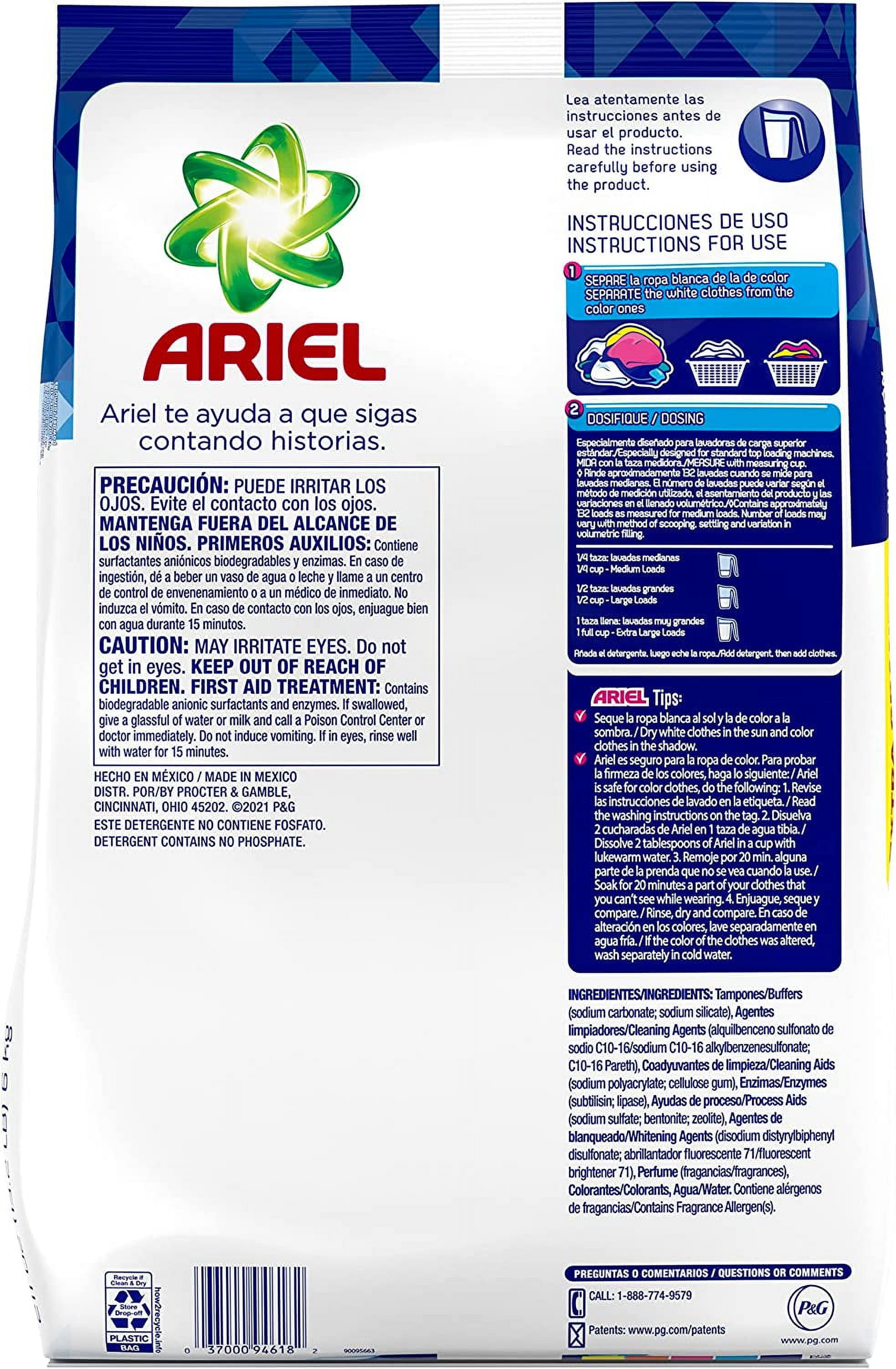 Ariel Powder Laundry Detergent, Original Scent, 132 loads, 211 oz (80339059)