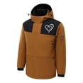thumbnail image 5 of RXIRUCGD USB Intelligent Constant Temperature Heated Windproof Plus Size Coat For Men And Women Winter 4 Heated Jacket Coat( Brown, Size:S ), 5 of 5
