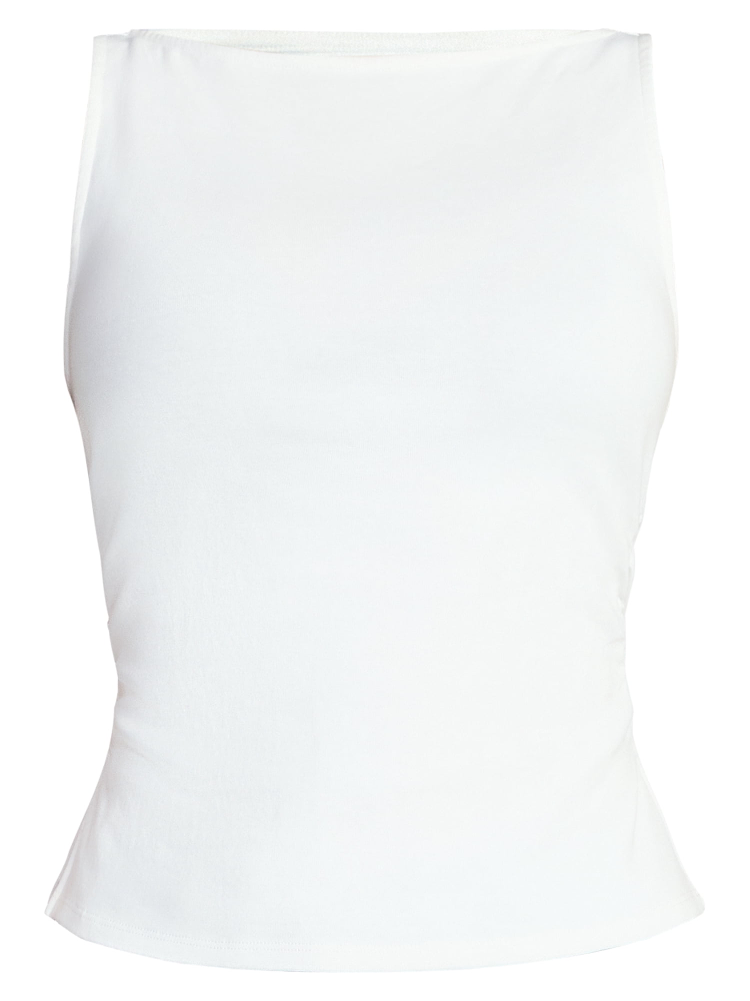 Madden NYC Women's Sleeveless Ruched Tank Top, Sizes XXS-XXL