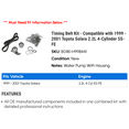 thumbnail image 2 of Timing Belt Kit - Compatible with 1999 - 2001 Toyota Solara 2.2L 4-Cylinder 5S-FE 2000, 2 of 2