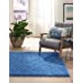 thumbnail image 5 of Unique Loom 3127833 5 x 8 ft. Solid Shag Rectangular Rug, Periwinkle Blue, 5 of 5