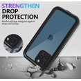 thumbnail image 3 of For Apple iPhone 12 Pro Max 6.7 inch Redpepper Waterproof Swimming Shockproof Dirt Proof Case Cover Black, 3 of 7