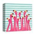 thumbnail image 2 of Creative Products Retro Flamingo Heads 12x12 Canvas Wall Art, 2 of 5
