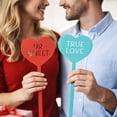thumbnail image 3 of RealSteel Heart Message Garden Stakes – Fun & Romantic Yard Decor – I LUV YOU (5" x 13", Green), 3 of 5