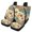 Boho Floral Print, variant on HUISEFOR Camo Hunting Car Seat Cover Set Elastic Anti Slip Front and Back Split Bench Protector Breathable Interior Auto Accessories Universal Fit for Most Sedan SUVs